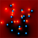 Molecules 2D shockwave