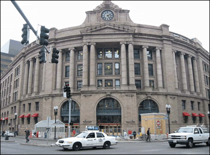 Boston's South Station under renovation, from the student project South Station Transportation Center in Boston in the projects section.