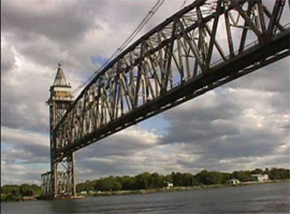 Bridge over water.